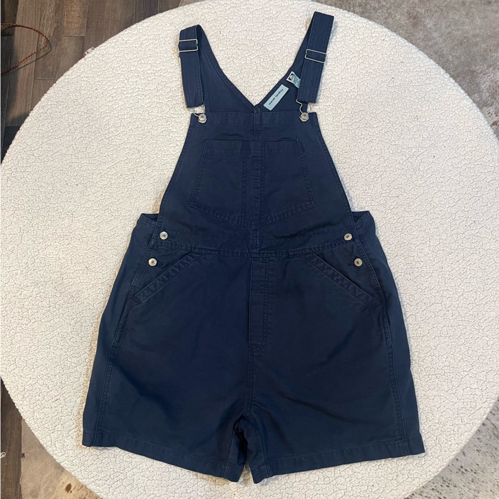 Australian Marsh Landing Denim Blue Women’s Bib Overall Shorts Medium